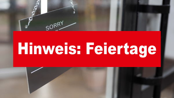 Öffnungszeiten Dezember 2025