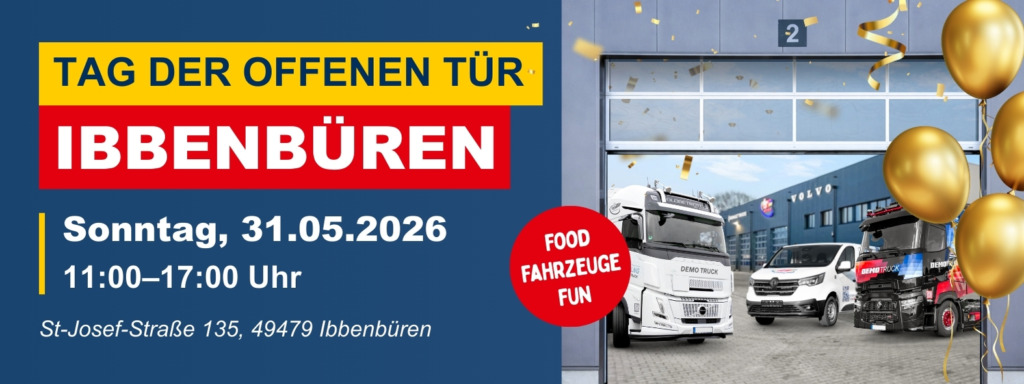 Am 31. Mai 2026 laden wir euch herzlich zu unserem Tag der offenen Tür an unserem Standort in Ibbenbüren ein: St-Josef-Straße 135, 49479 Ibbenbüren von 11:00 Uhr bis 17:00 Uhr.